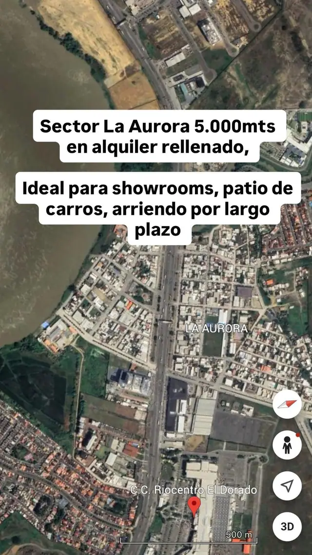 La Auroa Al Pie de La Via, Terrenos en Alquiler Rellenado 5.000 m